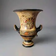 Two Handled Greek Vase Goddess Aphrodite Hand Made Museum Copy NWT Greece
