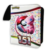 Mew 151 Pokemon Trading Card Binder Case 50 Page S/V TCG 400-Slot