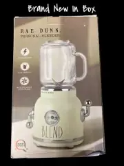 Rae Dunn Personal Blender Glass Jar & Stainless Steel Blades New In Box