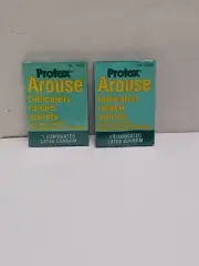 2 Vtg EXPIRED 1995 PROTEX AROUSE VENDING MACHINE CONDOMS NEW OLD STOCK I1