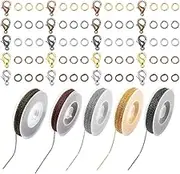 SEWACC DIY Necklace Making Kit Electroplated Chain Accessories Bracelet Making Chain Lobster Clasps