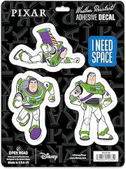 Disney Pixar Toy Story Buzz Lightyear Adhesive Vinyl Decals - Fun Set of Buzz Stickers for Car