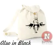 Dark Angel backpack beach holiday school college organic cotton day bag