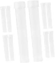 ULTECHNOVO 10pcs Plastic Test Tubes with Caps Graduated Sampling Containers for Samples Material for Storage and Measurement Accuracy