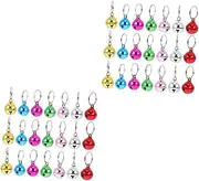 Ipetboom 2sets -Resistant Cat Collar Bells Adorable Dog Bells Dog Supply 24pcs*2