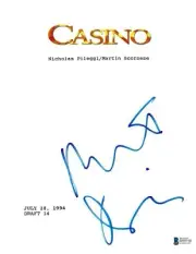 Casiino Signed Movie script Robert De Niro