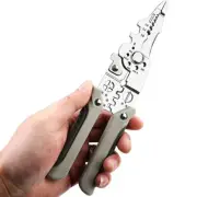 Wire Stripper Pliers Stainless Steel Electric Cable Stripper Crimper Cutter Tool
