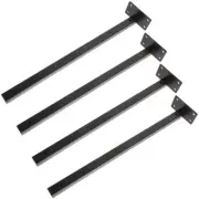 4pcs Shelf Bracing Brackets Brackets Book Shelves Stainless Steel Shelf