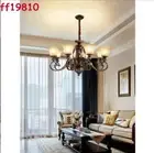 European Style Light Pendant Retro Lamp Living Room Dining Room Resin Chandelier