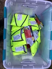18 x 3M scotchlite Surveyor's Safety Vest ANSI Class 2 Free Shipping USA Seller