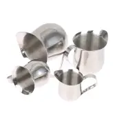 Stainless Steel Coffee Milk Frothing Jug Milk Pitcher Waist Shape Frother -va CR