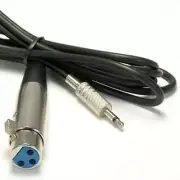New XLR Female to 3.5mm Mono Male Cable, 10-feet