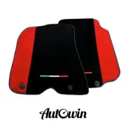 AutoWin Brand Car Mats for Ferrari 812 Superfast with Red Alcantara Leather (for: Ferrari)