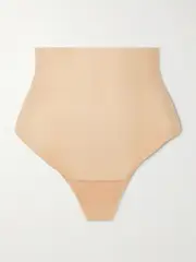 [Commando] Commando - Featherlight Control Stretch-jersey Thong - Beige - x small x small Neutrals