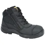 Hard Yakka Size 10 Black Side Zip Slate Safety Boot - Size 10