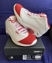 DS AND 1 Tai Chi LX White Red Sz 8.5 D1055MWR Basketball Vince Carter VC Retro
