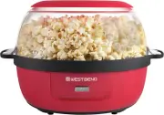 Stir Crazy Hot Oil Popcorn Popper, Popcorn Maker Machine with Large Serving Bowl
