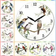 Australian Birds Cockatoo Kingfisher Blue Wren Kookaburra Parrot MDF Wall Clocks