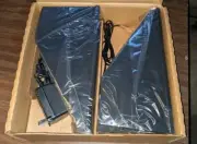 (2) IBM Infinity 3W Black Desktop Computer 11” Tall Speakers: P/N 25P4726
