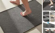 Bathroom Rugs Non Slip Washable, Super Absorbent Thin Bath Mat Small Quick Dry