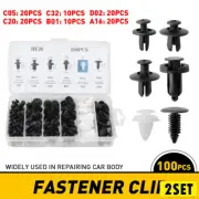 2Set Accessories Clip Trim Push Pin Rivet Bumper Door Panel Retainer Fastener (for: Renault)