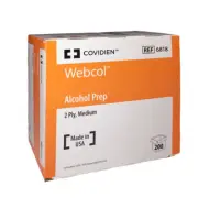 WEBCON 1 Box of 200 MEDIUM ALCOHOL PREP PADS SWABS WIPES 200 BRAND NEW
