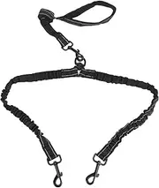 Heavy Duty Stretch Dog Leash, Reflective Double Bungee Dog Leash, Highly Stretchy Double Leash for Large Dog Walking