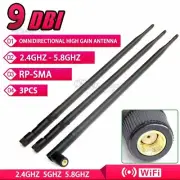 3X Wireless Antenna 9DBI RP-SMA 2.4G 5G Wi-Fi Booster For Router Network Pc