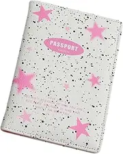 [HOUDERCO] PU Passport Holder Simple Design Travel Wallet with Multiple Card Slots Attractive Passport Organizer for Students Travelers