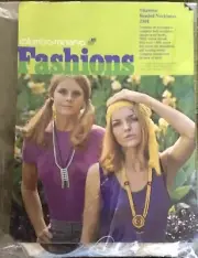 Vintage 60s Columbia Minerva Fashions Shawnee Beaded Necklace Hippie #2101 Kit