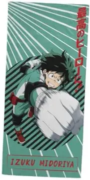 My Hero Academia Bath Pool Beach Towel - Kids Anime Green - My Hero Academia