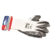 HILKA NITRILE COATED WORK GLOVES SMALL