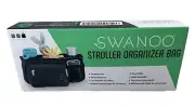 NEW Swanoo Stroller Caddy Organizer with Non-Slip Straps Black Polyester