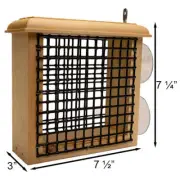 Suet Bird Feeder Coveside Window Suet Feeder Made in the USA