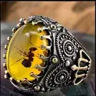 Queen Ant men's titanium ring, 3 layers, water and fire resistant, very rare