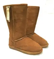 Bearpaw Emma Tall 612W Suede Mid-Calf Boots | Hickory | US Women 11 9 | NIB