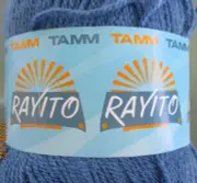 Omega Yarns Tamm Rayito AZUL Medium Blue Acrylic Bld 3.5 oz 503 yds Worst Wt #4