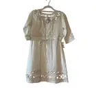 Gretchen Scott Designs NWT Cutout White Drawstring Waist Cotton Pocket Dress XS