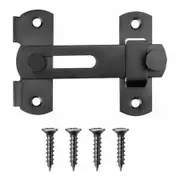 Barn Door Lock,180 Degree Flip Sliding Door Latch Gate Latch for Barn Door,Sliding Door,Pet Door,Garage,Window,Outdoor,Size L