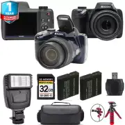 Kodak PIXPRO AZ528 Digital Camera (Black) Extra Battery + 1 Yr Warranty + 32GB