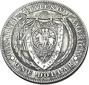 Copy 1893 U.S Hobo Morgan Coin Knights Templar Shield Seal Crusaders Crusades Solomons Temple in God We Trust Eye Masonic Silver Plated Replica Commemorative
