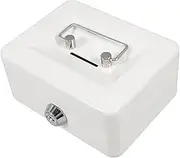 Portable Cash Box with Key Lock Secure Money Organizer with Removable Tray Versatile Storage for Home Office and Business Sleek Design for Valuables and Important Items