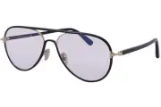 Tom Ford FT5897-B 001 Eyeglasses Men's Shiny Black/Blue Block Full Rim 57mm