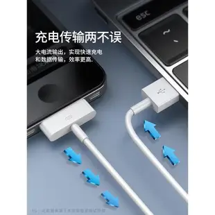 適用iPhone4s數據線蘋果4充電線四手機充電器ipad2平板電腦iPad3快充一套裝iPod老款寬口a1395一代touch4加長