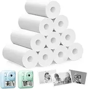 Seckton 10 Rolls Instant Camera Refill Print Paper, Print Camera Paper Refill for Most Kids Instant Camera