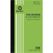 Olympic No.725 Carbonless Triplicate Invoice/Statement Book