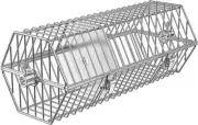 17 inch Stainless Steel Round Tumble Rotisserie Basket Cooking Accessory