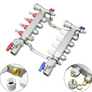 4-Branch PEX Radiant Floor Heating Water Distributor Floor Heating Manifold Set