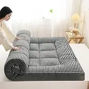 Upgraded Version Double Foldable futon Mattress, Portable Thickened Dormitory Bedroom Mattress