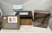 Estate Planning Cherry & Burlwood Cremation Box Urn Kit Memory Box